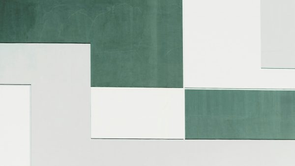 Rectangular pattern in green and gray
